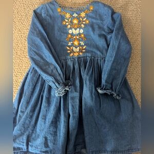 Mini Boden embroidered dress holiday